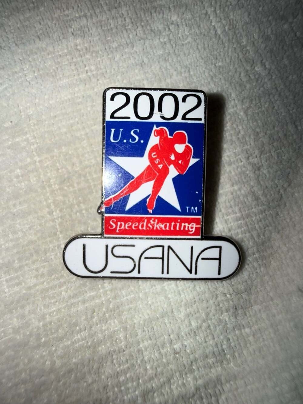 2002 US Speedskating USANA Enamel Pin